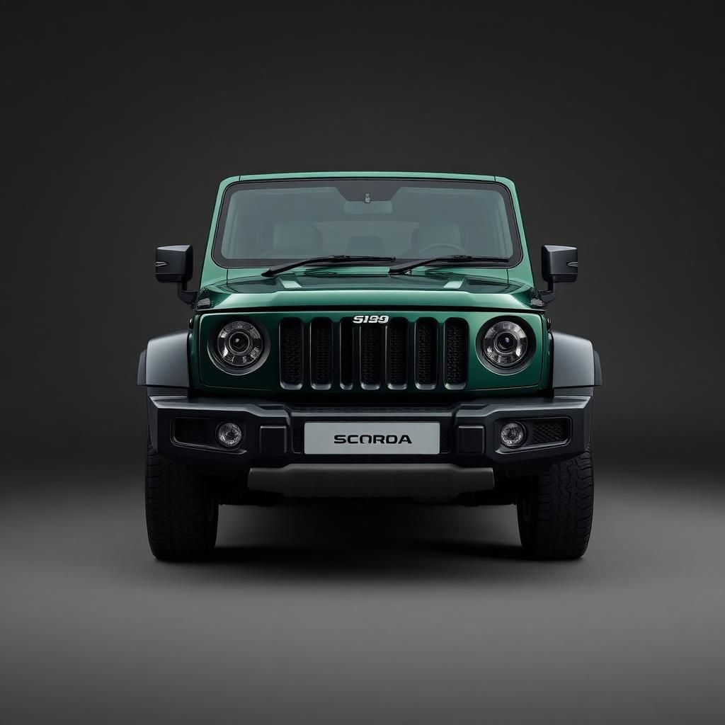Mahindra Scorpio-N — ladder-frame three-row SUV, studio front three-quarter view